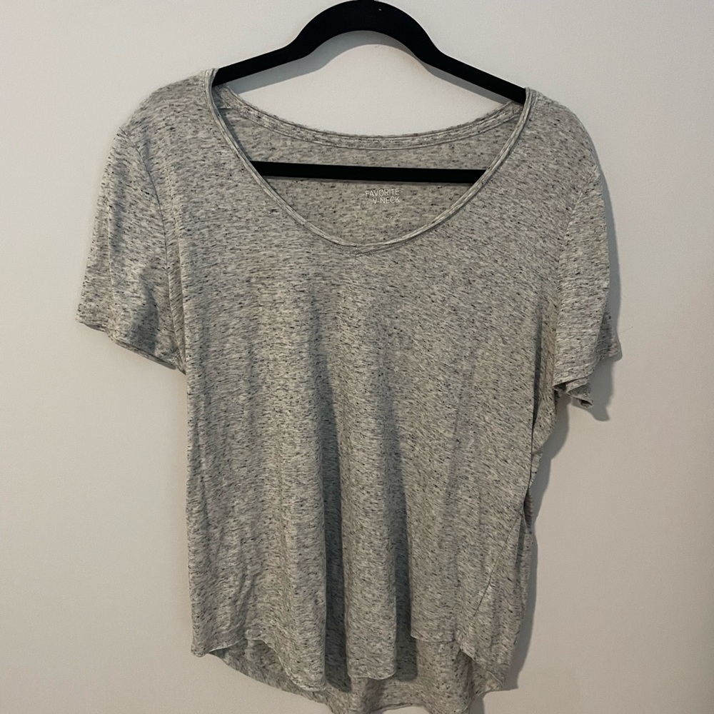 SO Lightweight Scoop Neck Short Sleeve Tee - Heather Gray